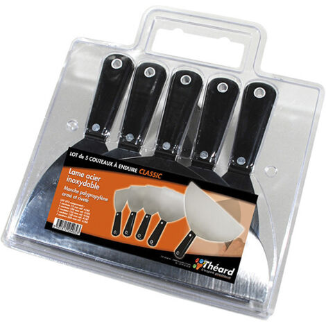 Blister 5 couteaux acier inox