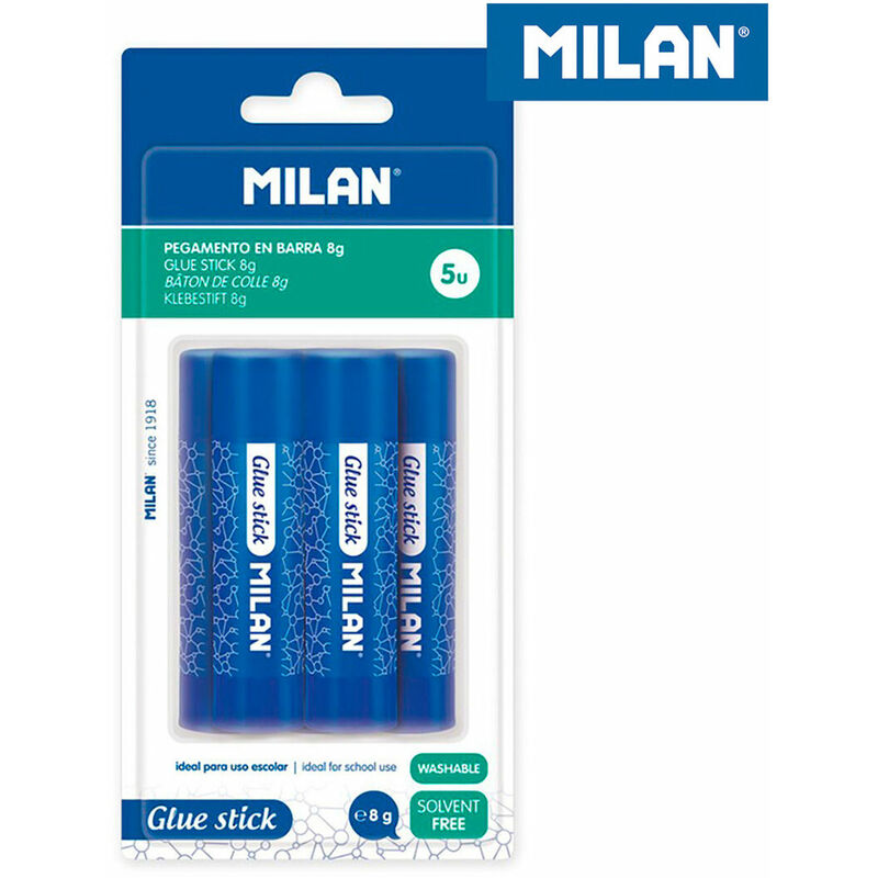 

Blister 5 pegamentos en barra 8gr - Milan