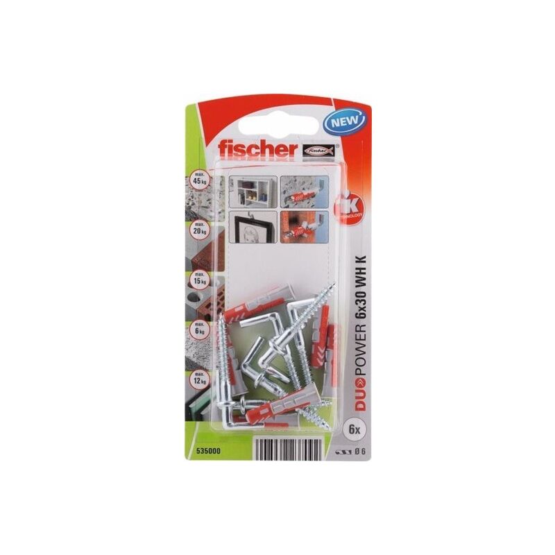 

Taco Fijacion 06X30Mm Con Alcayata Roscada Nylon/Poliprop - Fischer