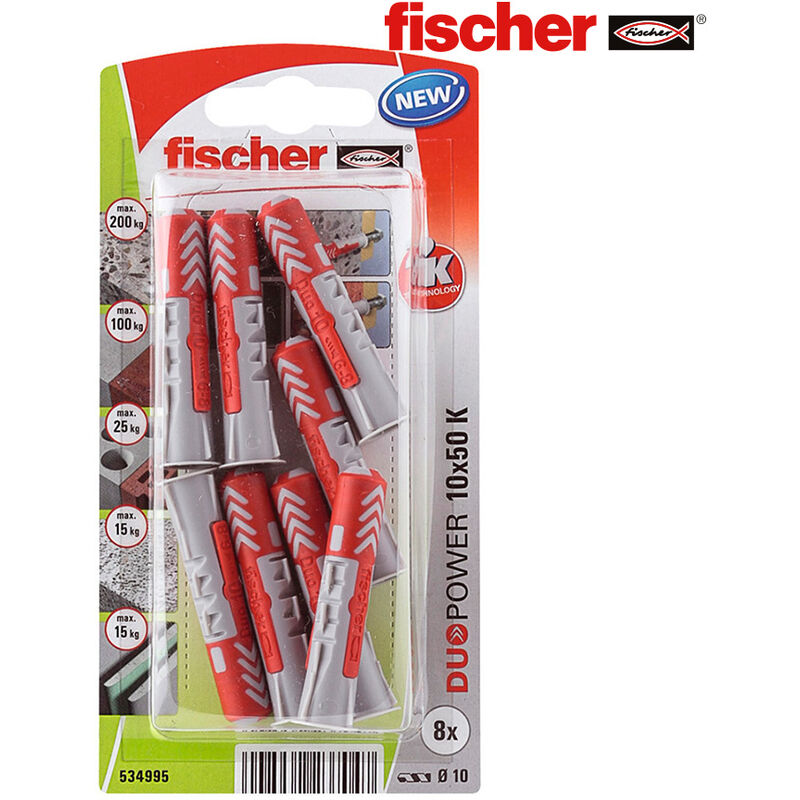 

Fischer 96274 Blister 8 Tacos Duopower 10X50