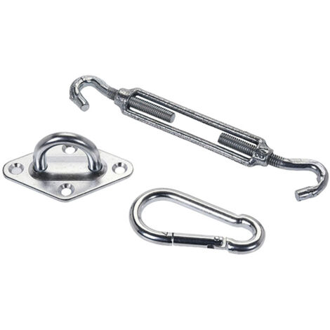 BLISTER ACCESORIOS FIJACION TELA SOMBRA 3 PIEZAS AMBIANCE