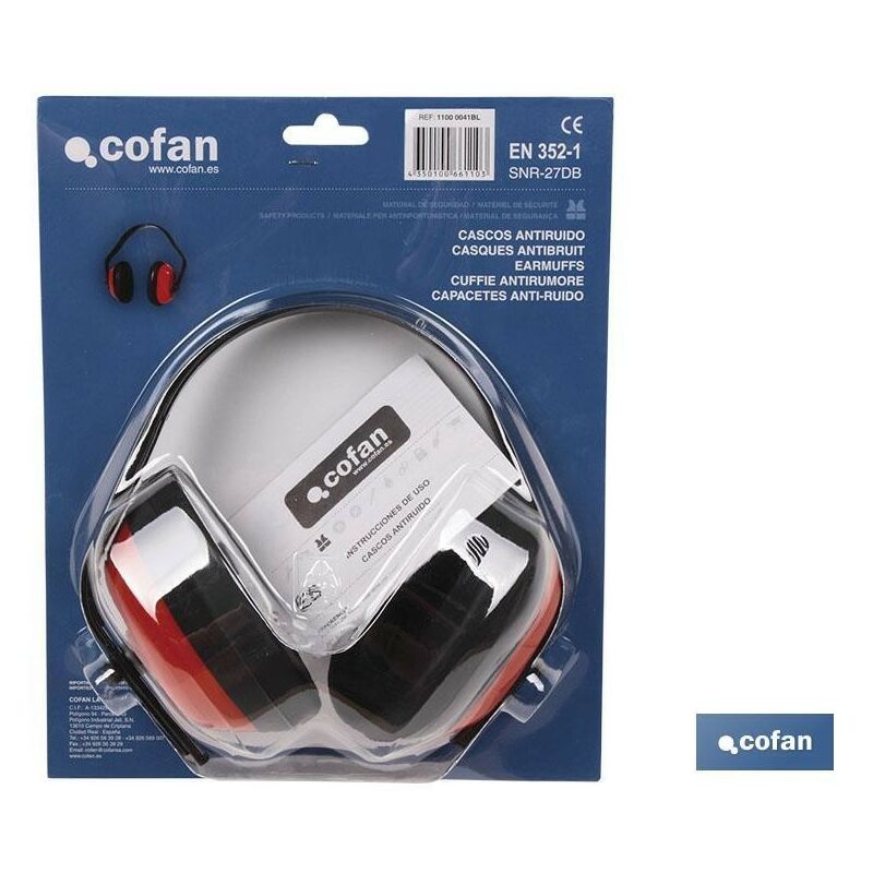 

Blister auriculares de protecciÓn snr:27db