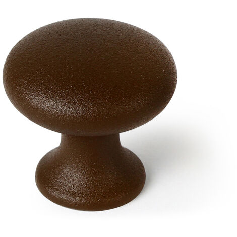 Blister avec 6 boutons de zamak avec une finition brune, dimensions: 30x30x30mm et ø: 30mm - talla
