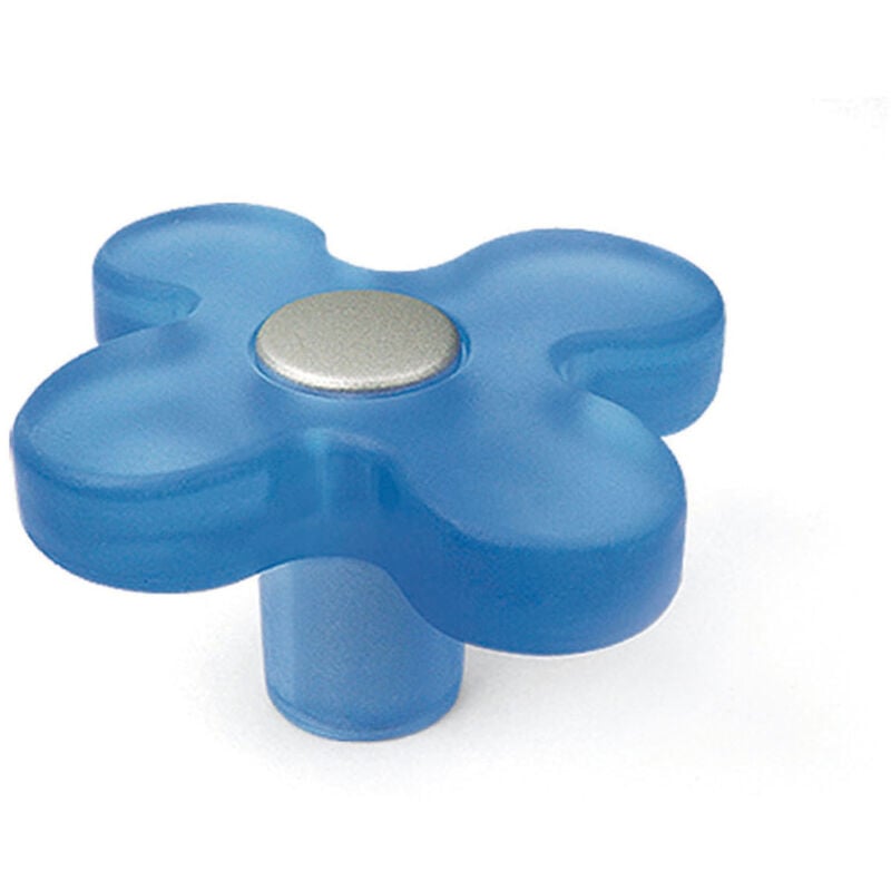 

Blister con 6 pomos de plástico con acabado azul, dimensiones: 49x49x26mm ø: 49mm -