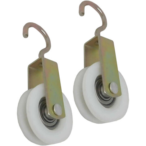 Blister carrucola nylon con cuscinetto d 50 mm. 2 pezzi