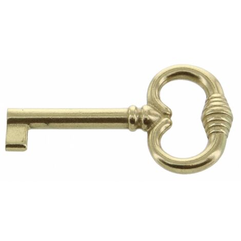 Blister chiave per mobili 33708 ottone lucido 2 pezzi