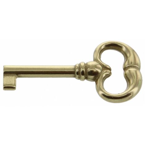 Blister chiave per mobili 33730 ottone lucido 2 pezzi