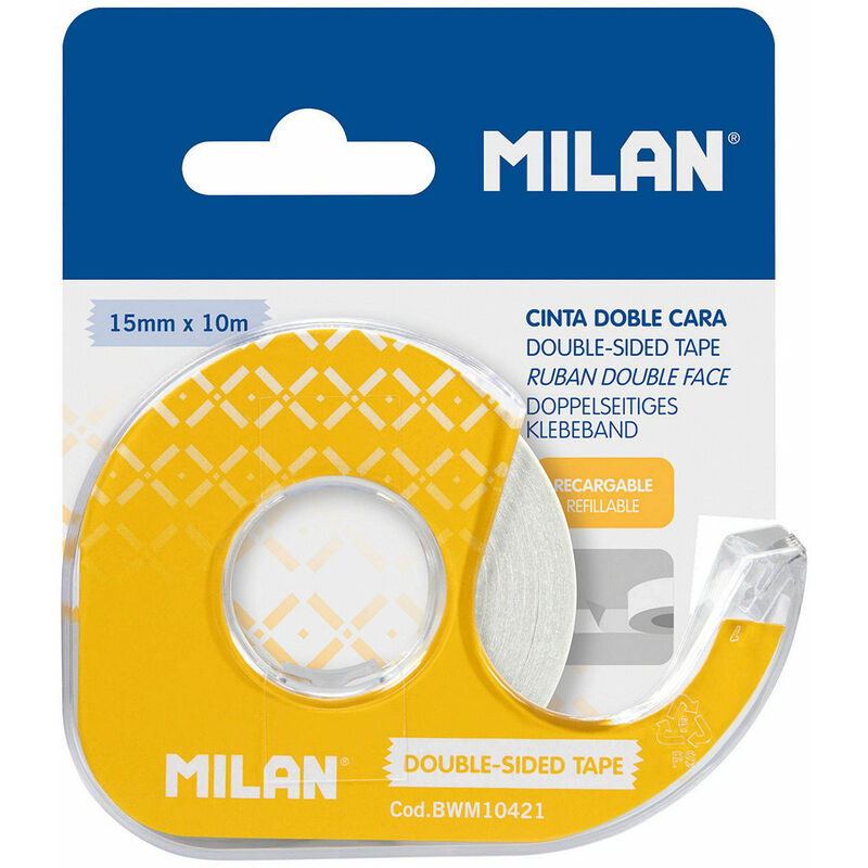 

MILAN Blister cinta adhesiva doble cara 15mm x 10mts milan