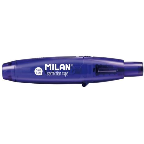 BLÍSTER CINTA CORRECTORA CON PULSADOR 5mm x 6m SERIE ACID AZUL MILAN