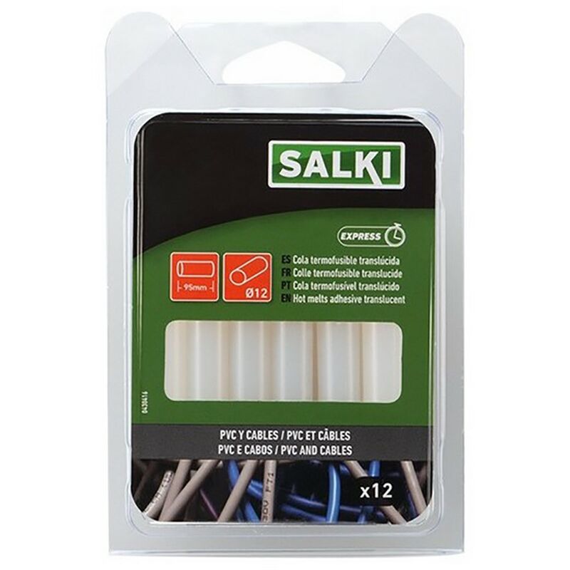 

0430417 - Blister cola termofusible para diametro 11.5 x 95 mm translucida - Salki