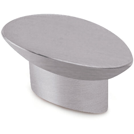 Blister con 4 pomos metálicos para mueble, con acabado cromo mate mod. 743 41x19mm rei