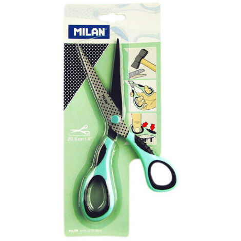 Blister con forbici da ufficio blu 20,5 cm Milano