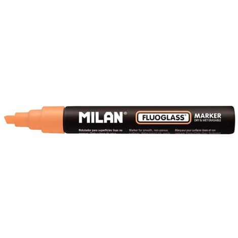 Blister con pennarello Fluoglass 2-4mm Milano arancione