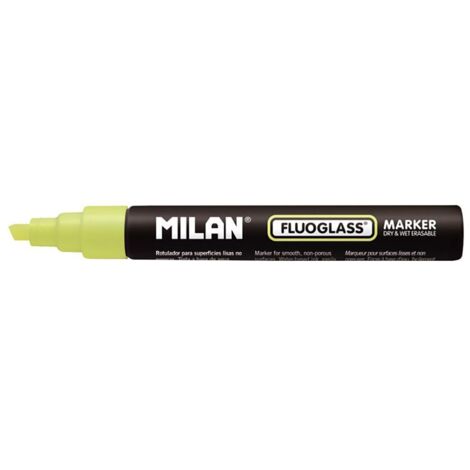 Blister con pennarello Milano Fluoglass giallo 2-4mm