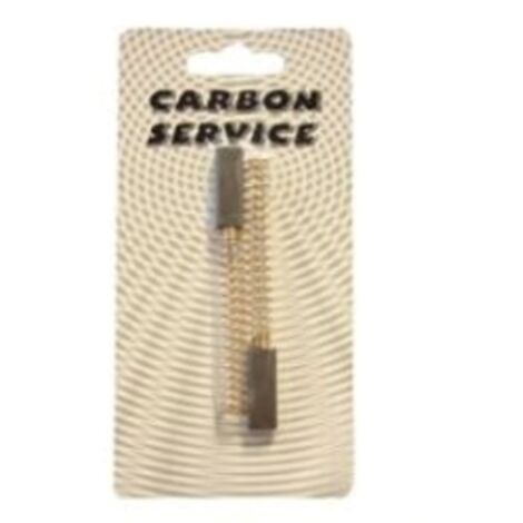 Blister da 2 carboncini 5 x 4 x 10 mm con molle per Utensili vari