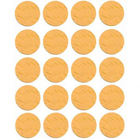 Blister da 20 tappi adesivi a vite. Faggio naturale 13mm 90912