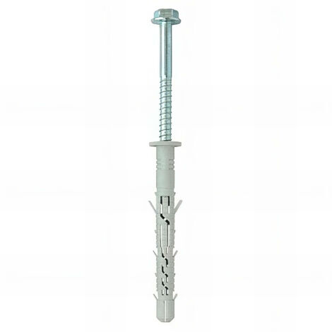 Blister de 10 chevilles à expansion nylon à visser NFA+ D. 10 x 100 mm - CM10100H+BL - Alsafix