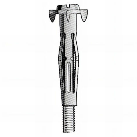 Blister de 25 Chevilles à Expansion à Verrouillage HWA avec Vis M4 - Alsafix - Longueur 20 mm - Diamètre 4  mm