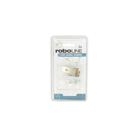 blister de 3 lames adaptable pour robots electrolux - husqvarna et gardena, electro. l: 36mm. remplace origine: 5351387-02, 5351