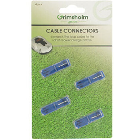 Blister De 4 Raccords De Connexion Câble/chargeur à Sertir Pour Tondeuses Robot. Pour Tout Câble électrique De Section 0,5 à 1,5