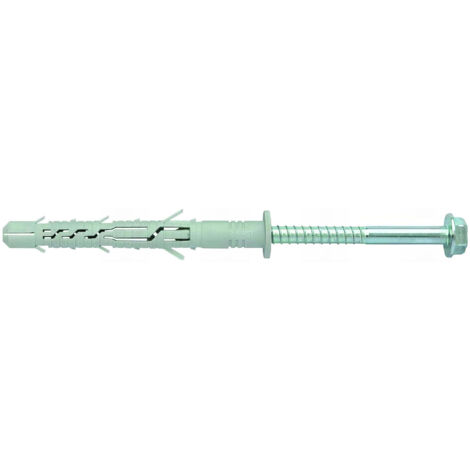 Blister de 5 Chevilles à Expansion Nylon à Visser NFA D. 12 mm - Alsafix - Longueur 120 mm - Diamètre 12  mm
