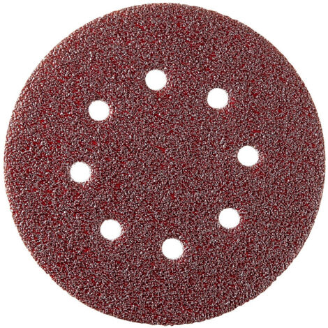 BLISTER DE 5 DISQUES VELCROPS PERFO.8 TROUS D125 GR.40 SIDAMO - 10940005