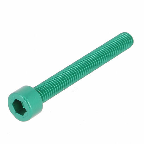 Blister de 5 TCHC M6X35 Alu P60 OA Vert DIN 912