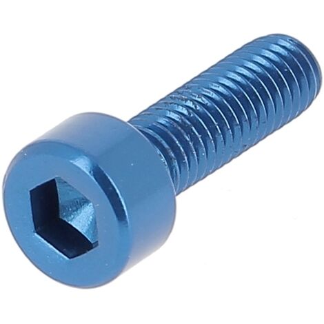 Blister de 5 TCHC M8X60 Alu P60 OA Bleu DIN 912