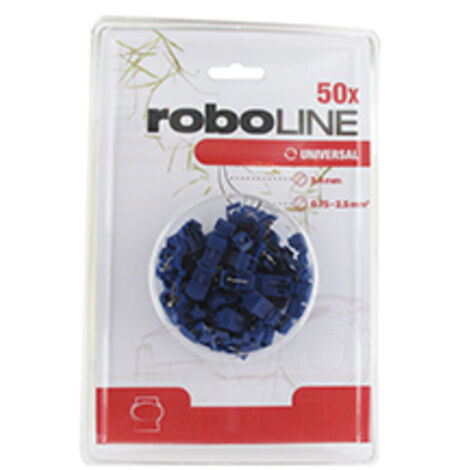 Blister De 50 Raccords De Connexion Câble/chargeur à Sertir Pour Tondeuses Robot. Pour Tout Câble électrique De Section 3,4mm Et