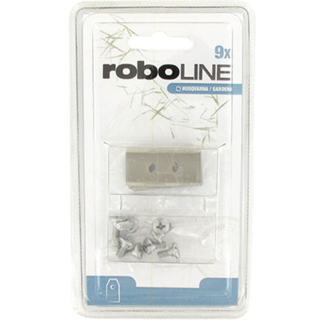 Blister De 9 Lames Adaptable Sur Robots Husqvarna Modèles Automower G2 (2003/b, Automower G2 2006, Solar Hybrid 210c, 220ac, 230