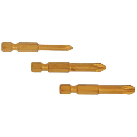 Blíster de tres puntas en titanio pozidrive 50mm TIM EXTRA PZ 09594008