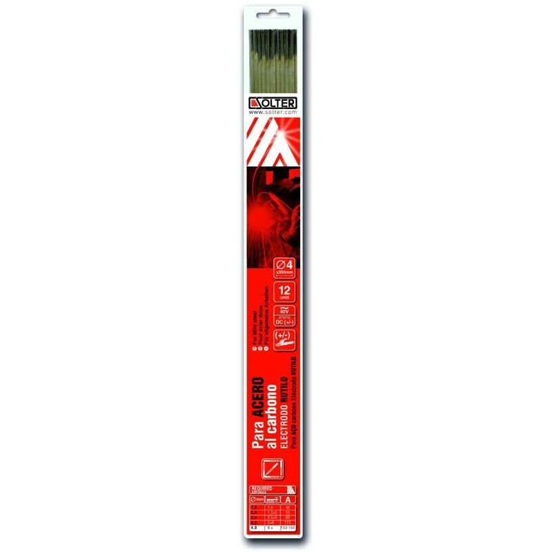 Blister electrodo rutilo E6013 4,00 12 Unidades - Solter