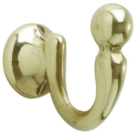 Blister fermatenda gancio sfera 38x33 oro lucido 2 pezzi