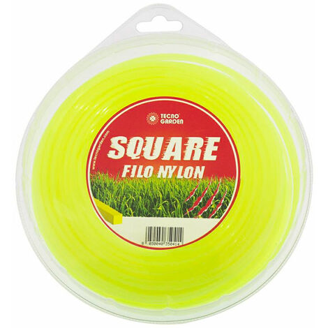 Blister filo Giallo Fluo Quadro diametro 3 mm Lunghezza 50 metri