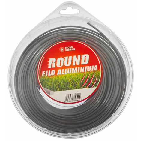 Blister filo Grigio Ossido Alluminio Quadro diametro 3.3 mm Lunghezza 40 metri