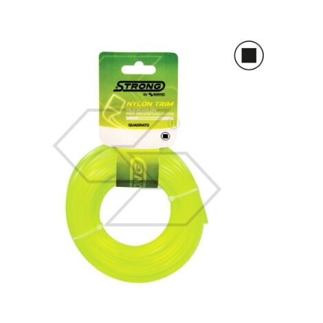 Blister filo per decespugliatore STRONG sezione quadra Ø 2.4 mm lunghezza 15 m