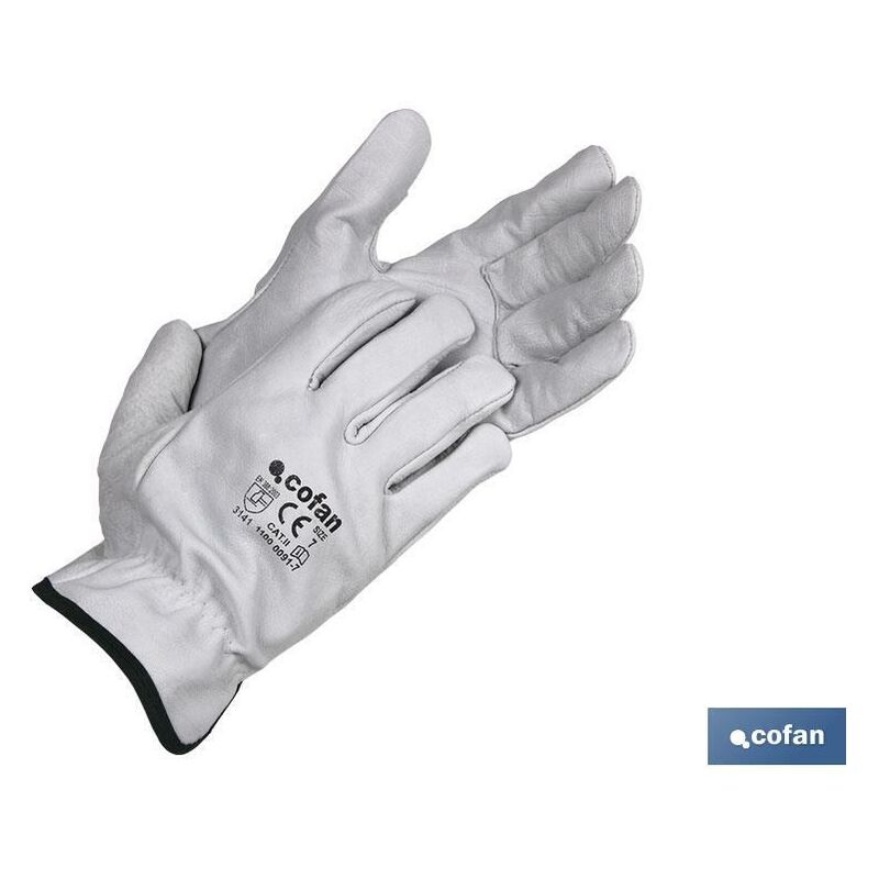 

BLISTER GUANTES PIEL VACUNO GRIS T-10 venta unitaria