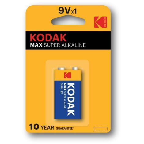 Blister kodak batterie alcaline max 6lr61 9v
