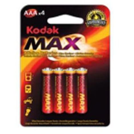 Blister pilas kodak alcalina max aaa