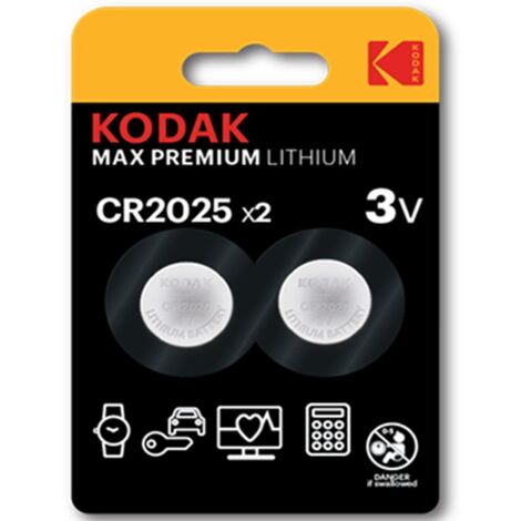Blister Pilas KODAK Boton Litio Ultra 2025 Blister Grado 2 Pilas