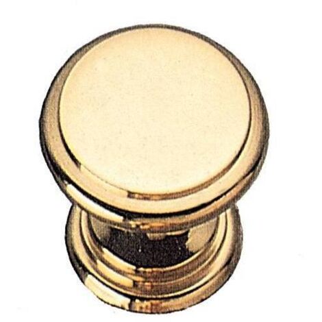 Blister pomolo 2174/c d 17 mm. oro lucido 2 pezzi