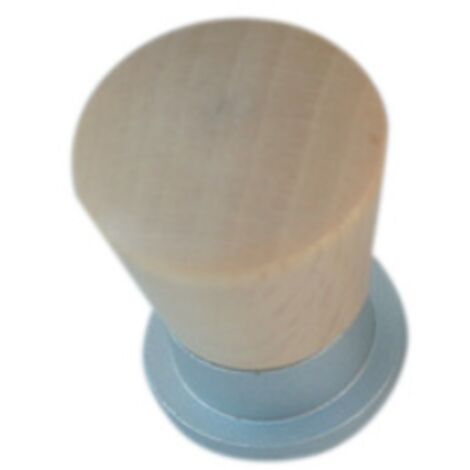 Blister pomolo legno ott 745a d 19 mm. frassino 2 pezzi