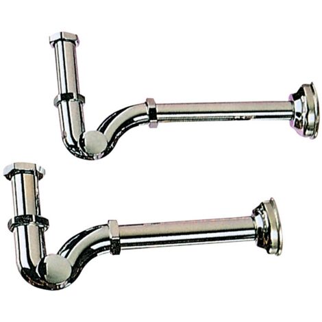 Blister sifone a s ottone cromato d 1