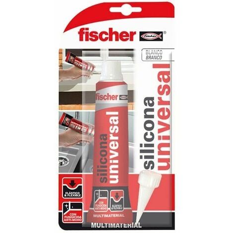 Blister silicona universal transparente fischer 50ml