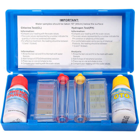 POOLSTYLE BLISTER TEST. DE PH Y CLORO