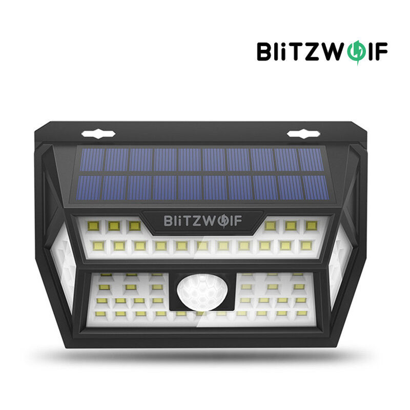 

Kingso - Blitzwolf Bw-Olt1 62Leds Luces solares al aire libre Energía solar inalámbrica Sensor de movimiento Luz Carga USB 3 modos de iluminación a