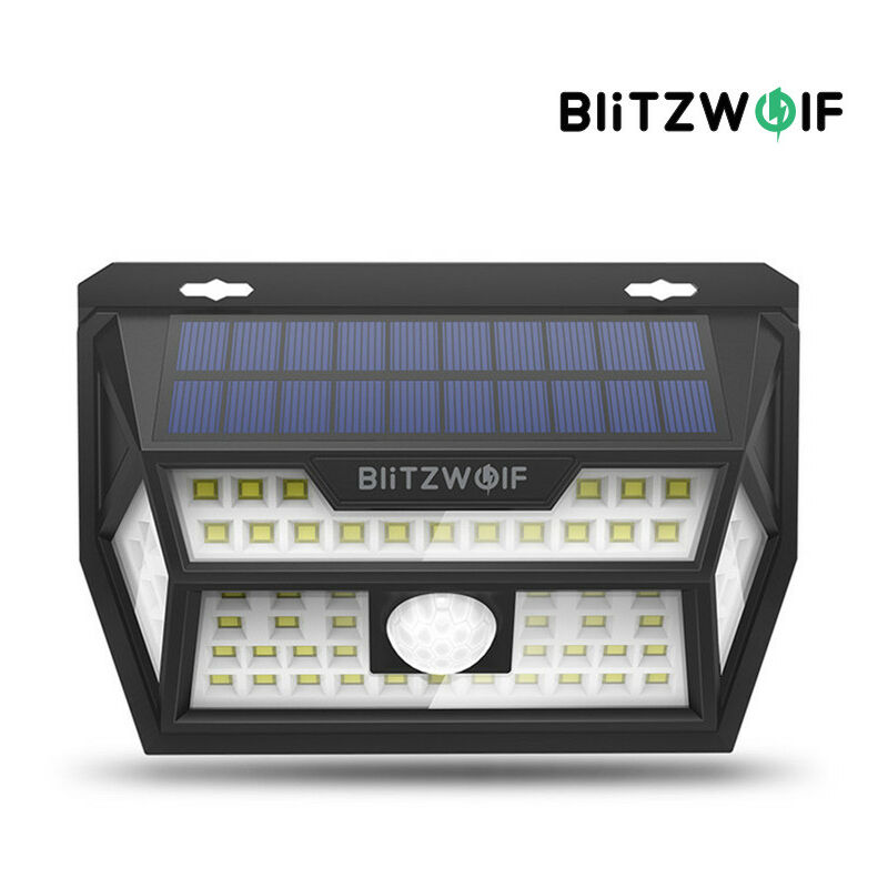 Image of Insma - Blitzwolf Bw-Olt1 62Leds Luci solari per esterni Sensore di movimento ad energia solare wireless Luce Carica usb 3 modalità di illuminazione