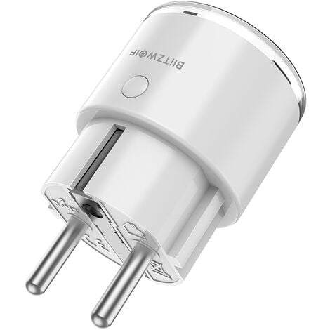INSMA BlitzWolf® BW-SHP6 Pro 15A 3450W WiFi Smart Plug Wireless Smart Power Outlet Energieüberwachung Kein Hub erforderlich App Fernbedienung Sprachsteuerung Funktioniert mit Amazon Alexa und Google Assista