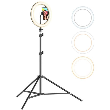 DRILLPRO BlitzWolf® BW-SL2 10-Zoll-USB-LED-Ringlicht-Selfie-Stativ mit 160-cm-Ständer für VK Tiktok Youtube Live Makeup LAVENTE