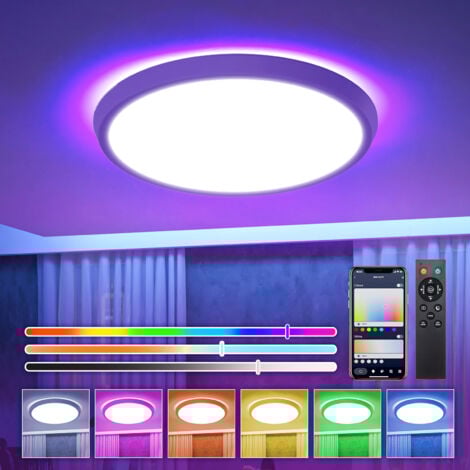MAEREX BlitzWOLF Plafoniera LED 50W 4100LM Smart WiFi RGB CCT Lampada da soffitto dimmerabile Alexa Google ZebraA